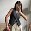 Summer new vest suit trousers suit 1116 fashionable European and American commuter women's clothing simple and high sense