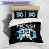 3pcs Duvet Cover Set (1*Duvet Cover + 2*Pillowcase, Without Core),football player Print Bedding Set, Bedroom Decor, All‑Season, Birthday Gift