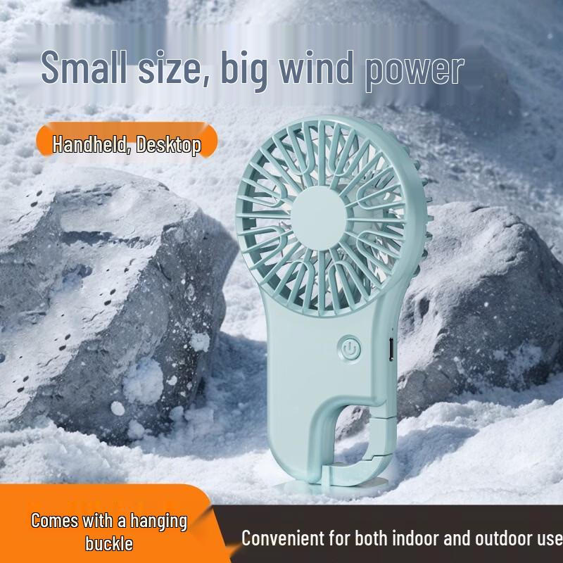 Portable Outdoor Mini Fan with Carabiner
