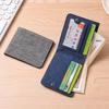 Men's Slim Denim Canvas Zipper Wallet