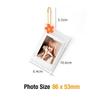 [Film Lab] [Set of 5pcs] Transparent Photo Case for Instax Mini Photo with Flower Clip CAC14