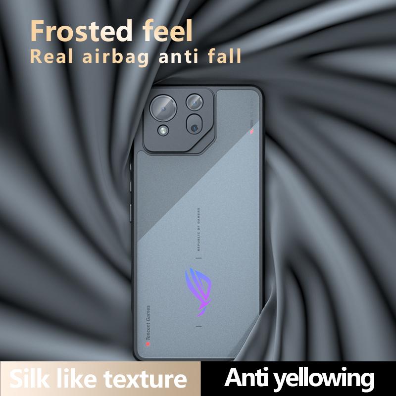 Wstrząsoodporne Akrylowe Przezroczyste Etui na Telefon dla ASUS Rog Phone 8 Pro 7 Phone 6 Pro 6D Twardy Bumper Ochrona Tylna Pokrywa
