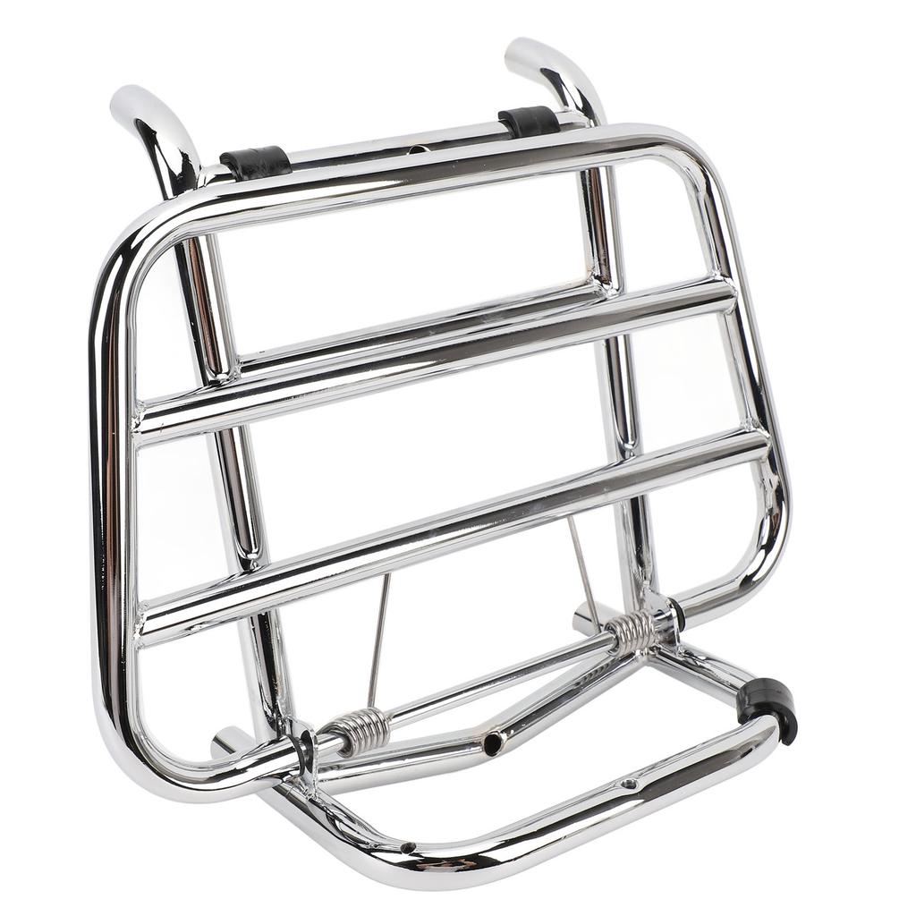 Motorcycle Front Luggage Rack Iron Scratch Resistant Cargo Holder Shelf Replacement for Vespa Primavera 150 Sprint 150