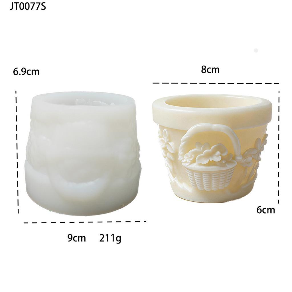 Silicone Flower Pot Mold Clear Texture Resin Plaster Cement Mold 3d Embossed Mold Easy To Demold For Craft Lovers Home Diy