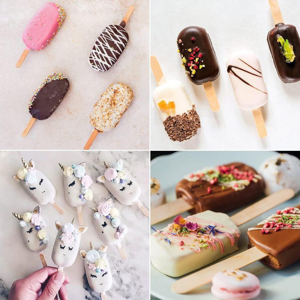 Creative Silicone Ice Pop Mold With Cover For Homemade Frozen Desserts
