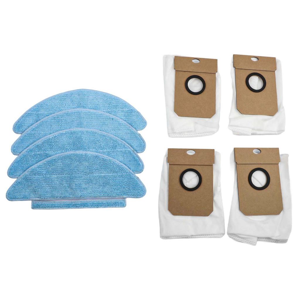 Replacement Dust Bags and Mop Cloths for Lubluelu For SL68 Vacuum Cleaner Set of 8 Pieces for Improved Cleaning Efficiency