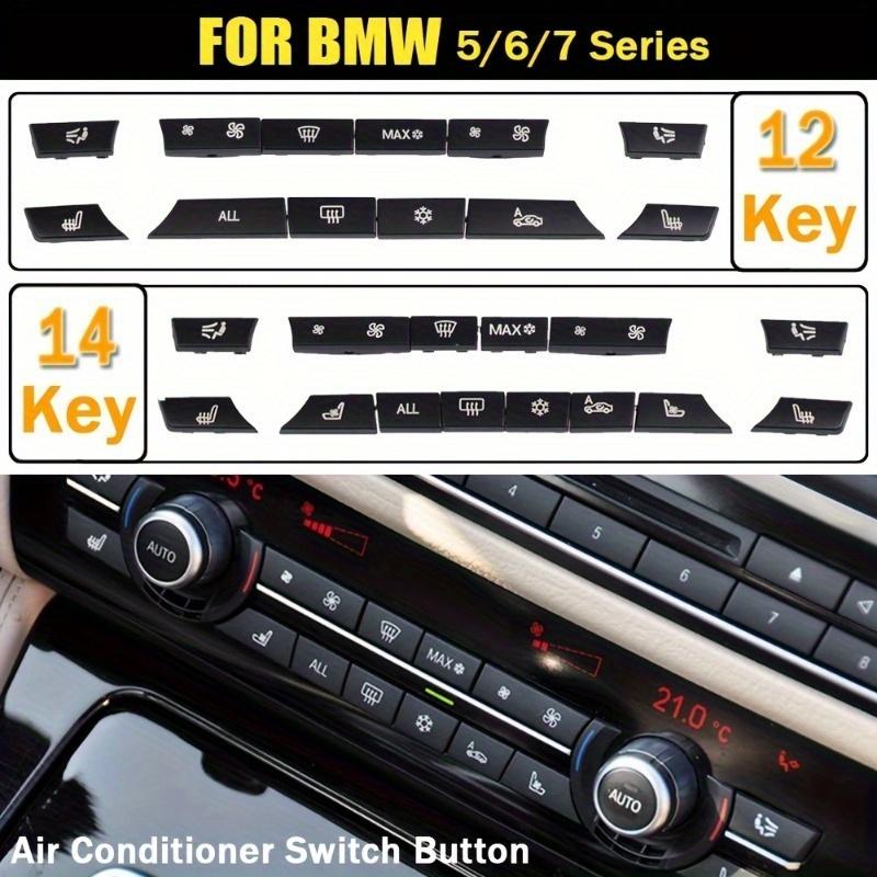 Car Dashboard Air Conditioner AC Button Heater Switch Cover For BMW 5/6/7 Series 5GT F10 F11 F18 F06 F12 F01 F02