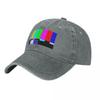 Testing Television TV Test Pattern Tube Tele Please Stand By Baseball Cap Fishing Hat Luxury Hat Hat Unisex Golf Wear Unisex Womens