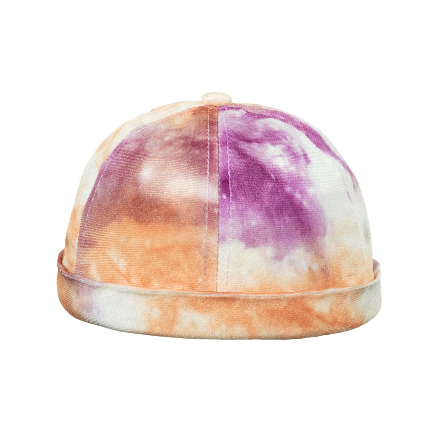 

Осенние и зимние мужские и женские ретро-кепки в стиле тай-дай, теплые хип-хоп-кепки в стиле дыни