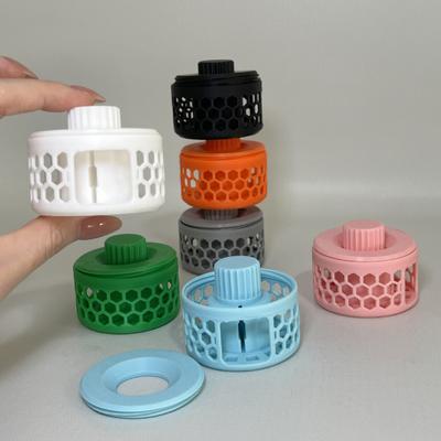 Maßband-Organizer 3D-gedruckt Hohl Sichtbar Weich Maßband-Aufbewahrungsbox Tragbar Kompakt Universell Einziehbar Flexibler Linealhalter Abdeckung