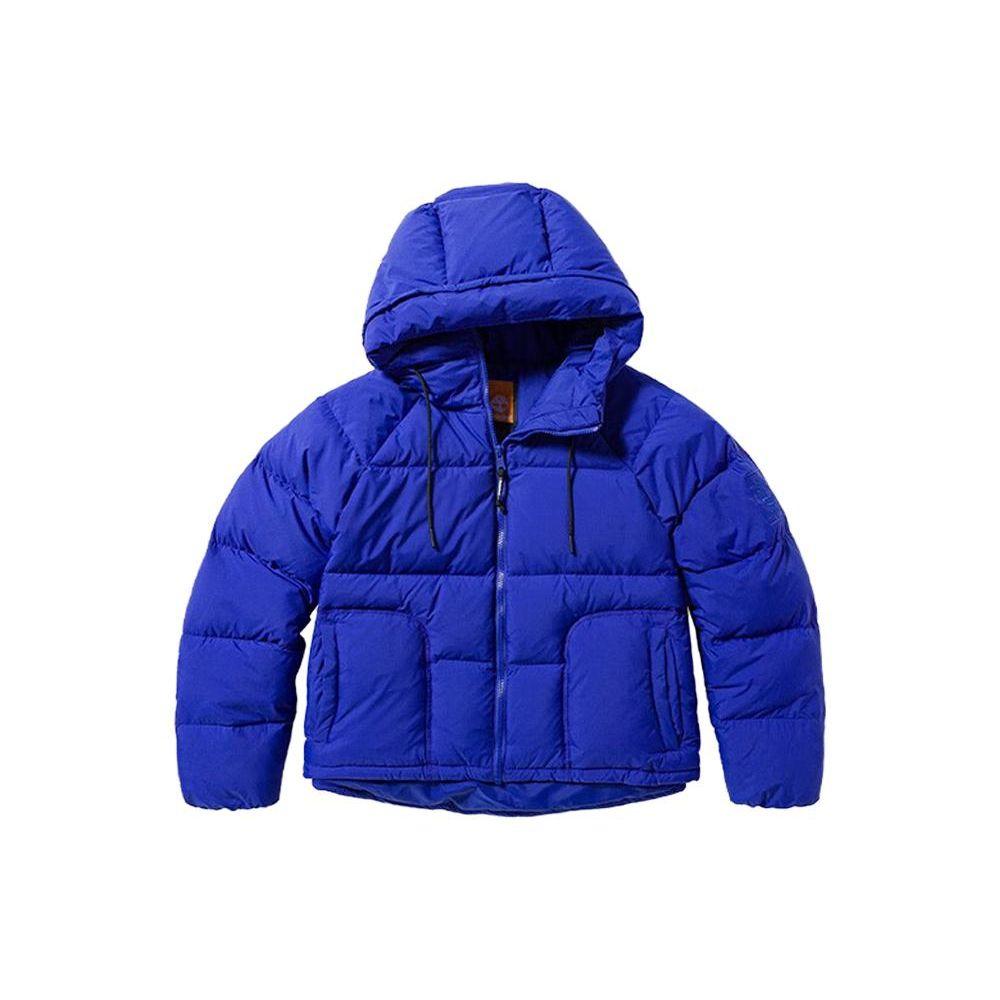 Timberland Solid Color Outdoor Casual Warm Water-Resistant Hooded Jacket Women Jackets Bright-Blue A6HHH-G58