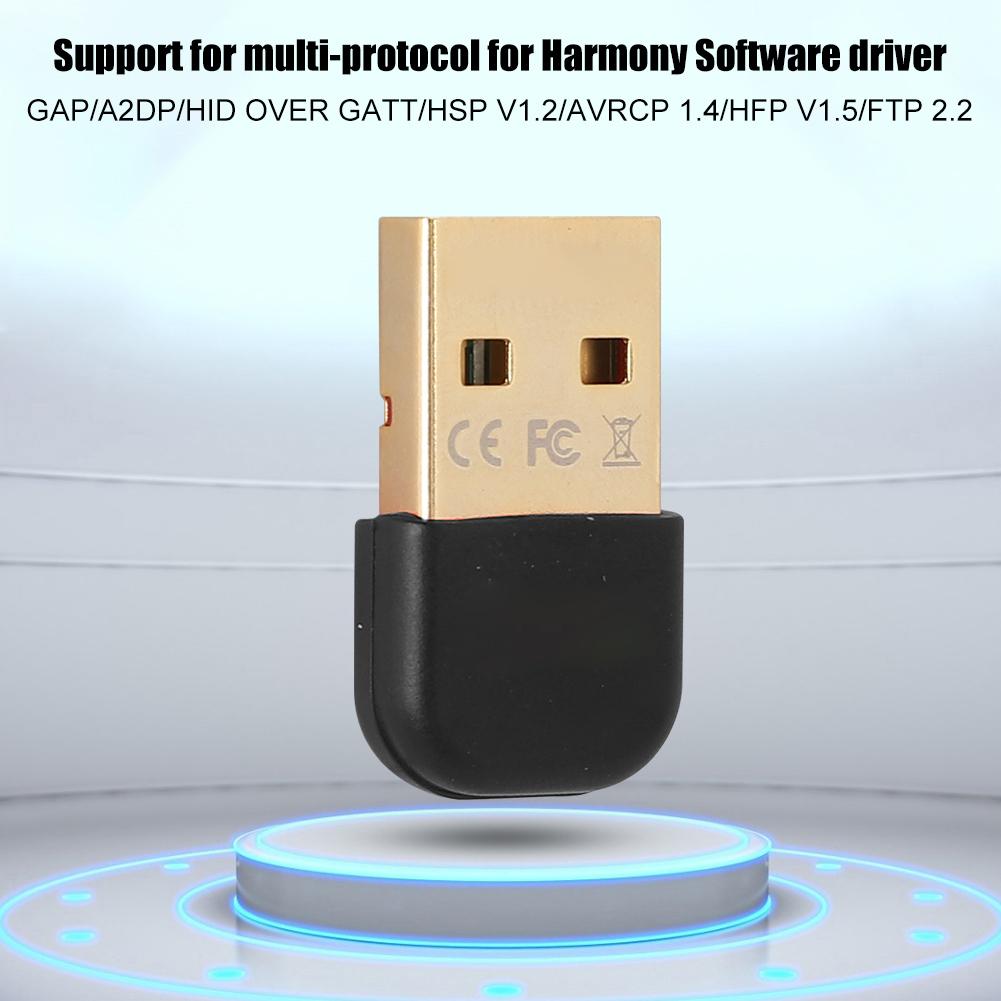 BTA 403 CSR8510 Chip Double Gold Plated USB 3Mbps Bluetooth Adapter for Mobile Phone Tablet(Black )