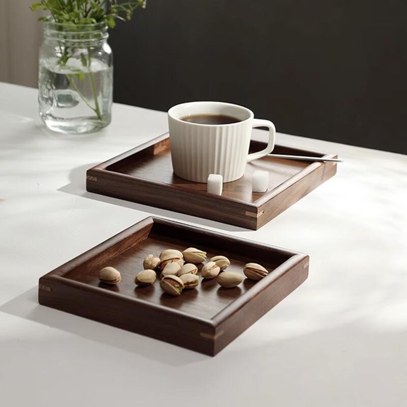 Black Walnut Wood Rectangular Serving Tray