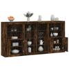 VidaXL Buffet with LED Lights, Cabinet with Door, Storage Furniture, Living Room Entryway Organizer, 3209188