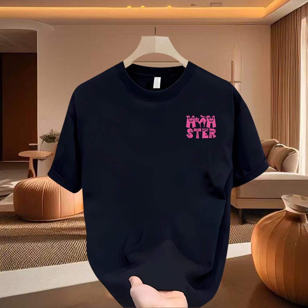 Cross-Border Special Explosive Goods Good Goods 100% Cotton Short-Sleeved T-Shirt Summer Loose Oversize Versatile Letters Off