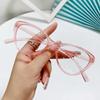 Women Anti Blue Light Glasses Fashion Cat Eye Big Frame Computer Eyewear Blue Ray Blocking Optical Lenses Vision Care