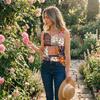 Womens Spring Tops Patchwork Tank Top Summer Shirts for Women Casual Sleeveless Womens Summer Shirts Loose Fit Tshirts Shirts for Women
