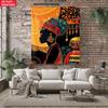 Arazzo Artistico Donna Africana Vibrante Motivo Tribale Appeso a Parete Per Decorazione Etnica Boho Soggiorno Camera da Letto Interni Casa