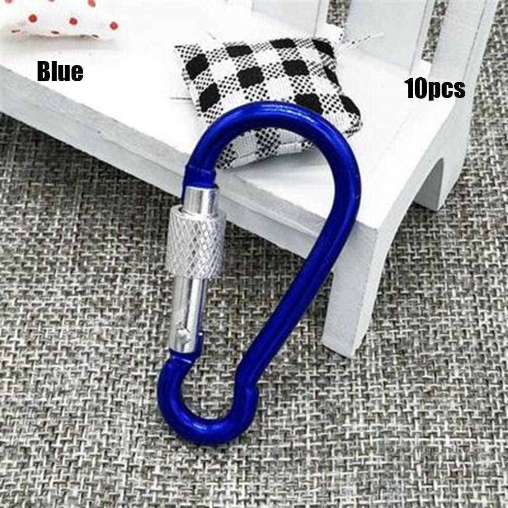 Multi-color Aluminium Safety Alloy Carabiner Buckle Keychain Camping Hiking Hook Climbing Button