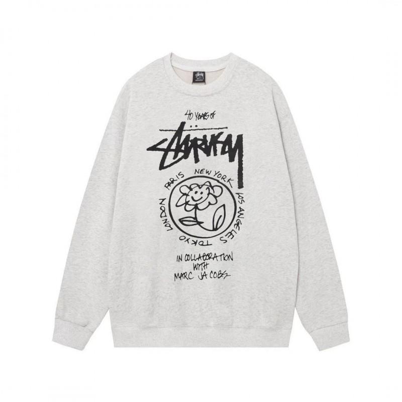 Unisex Oversized Cotton Crewneck Sweatshirt With Letter Dice Print Fall Youth Streetwear