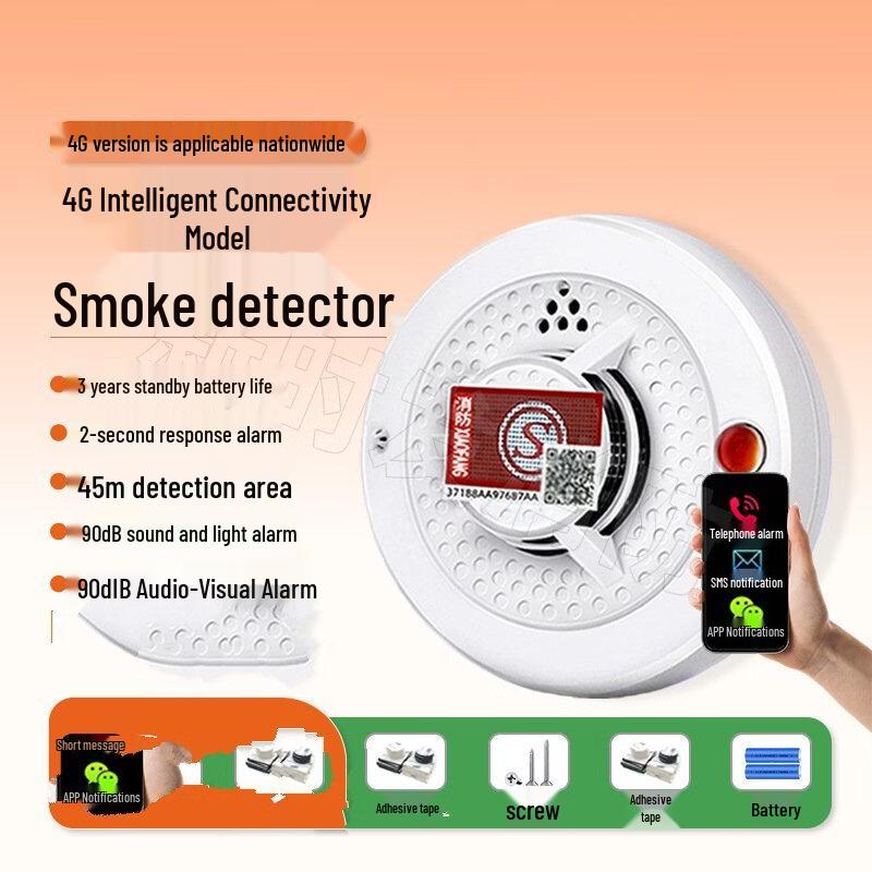 miflame 4G Wireless Smoke Detector