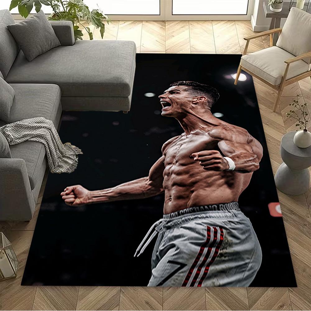 Juventus Player Action Floor Mat Design for Living Rooms Entryway Playrooms Outdoor Anti-slip Rug Anime Office Decor Perfect Gift for Women/Men