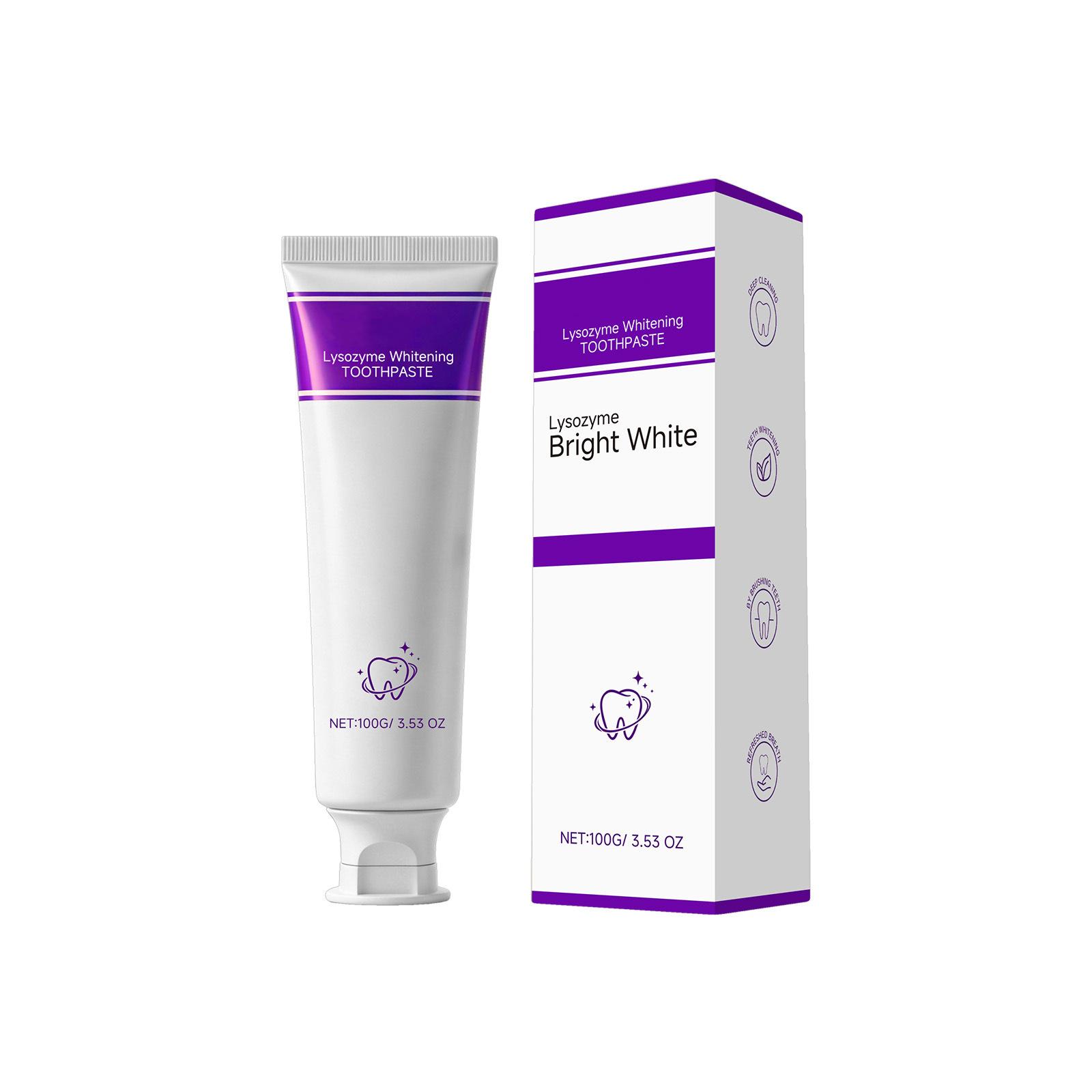 

Brightening Toothpaste for Daily Care - Removes Stains, Cleans Teeth Surface, Refreshing Mint Flavor for Sparkling Smile & Fresh Breath 1pc