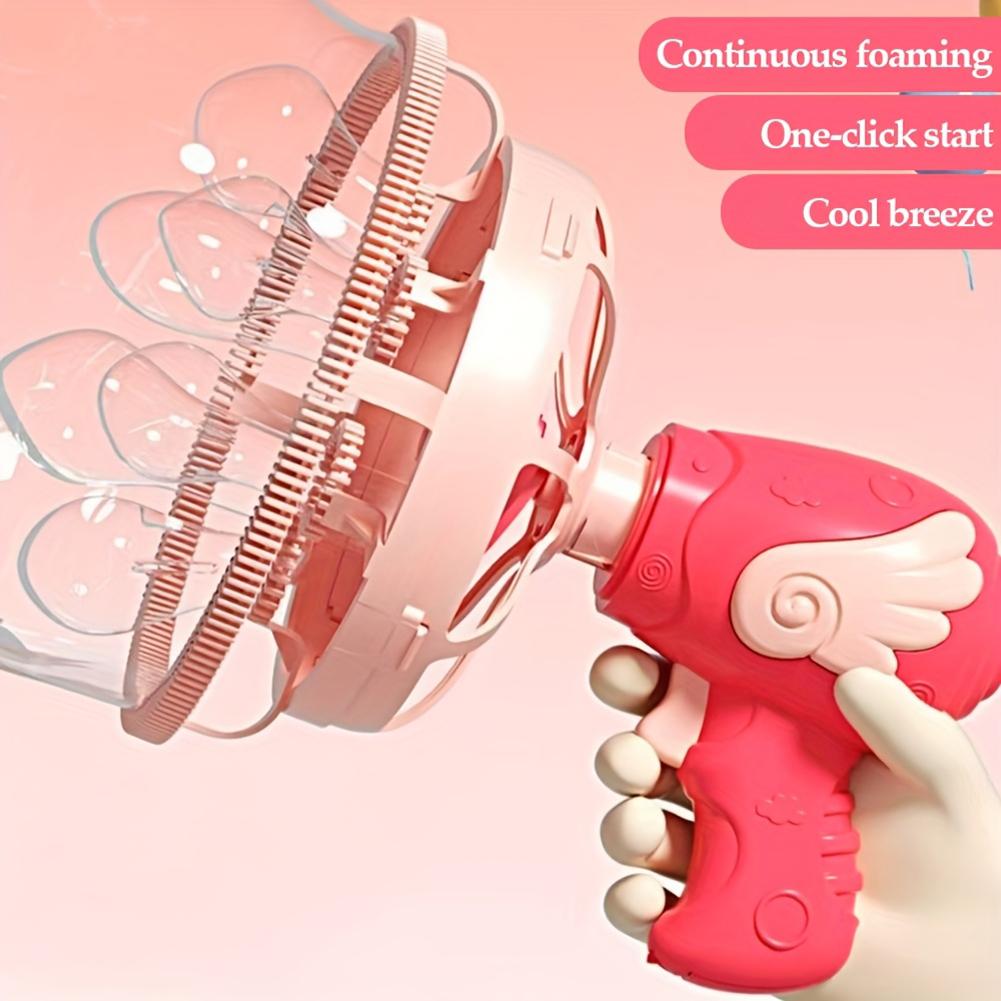 New fancy double-bubble blowing toy, outdoor bubble gun, bubble machine, a great gift choice and perfect as a holiday gift toy