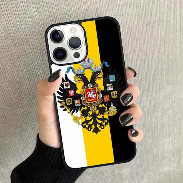 Russian Flag Phone Case For iPhone 17 Air 16 15 14 Plus 12 13 Pro Max Soft Bumper Shell Cover Coque