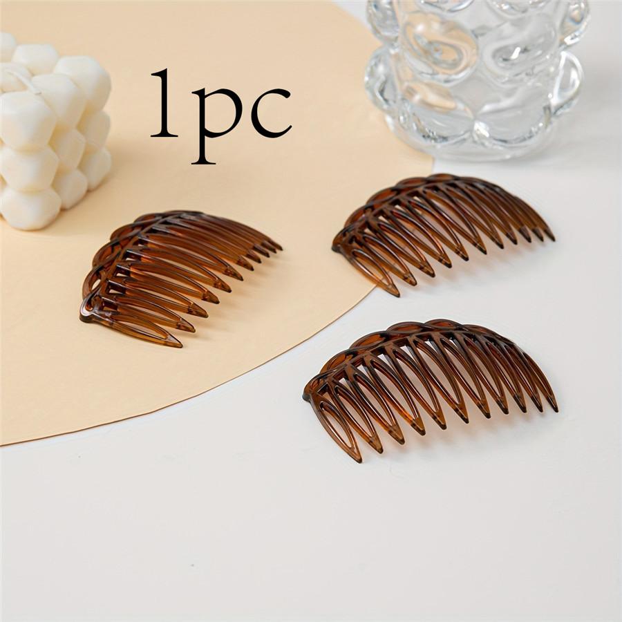 

Teeth Plastic Hair Side Comb Vintage Twist Comb French Style Hair Clip Comb Hair Accessories For Women