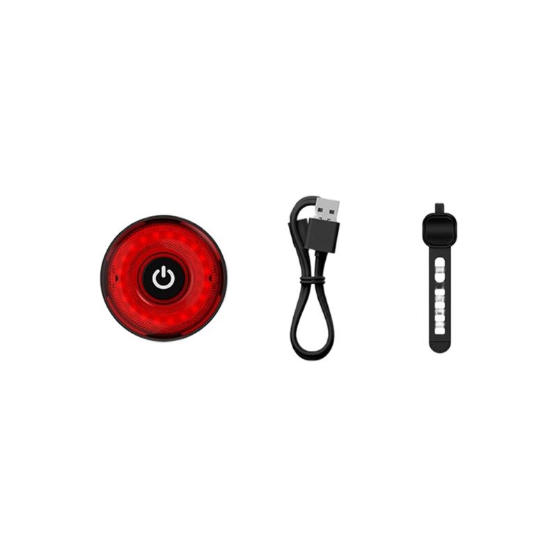 

Multifunction Bike Rear Light 5 Adjustable Brightness Levels Charging Light for Mountain Bicycles