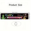 Mexican Themed Birthday Yard Banner, Fiesta Design, Polyester Outdoor Indoor Wall Porch Garden Decoration