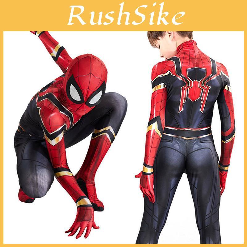 Iron Spiderman Suit Superhero Costume Cosplay Jumpsuit With Exquisite Workmanship