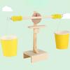 Science Kit Collective Intelligence Development Smell-less Wooden Balance Scales Model for Kid