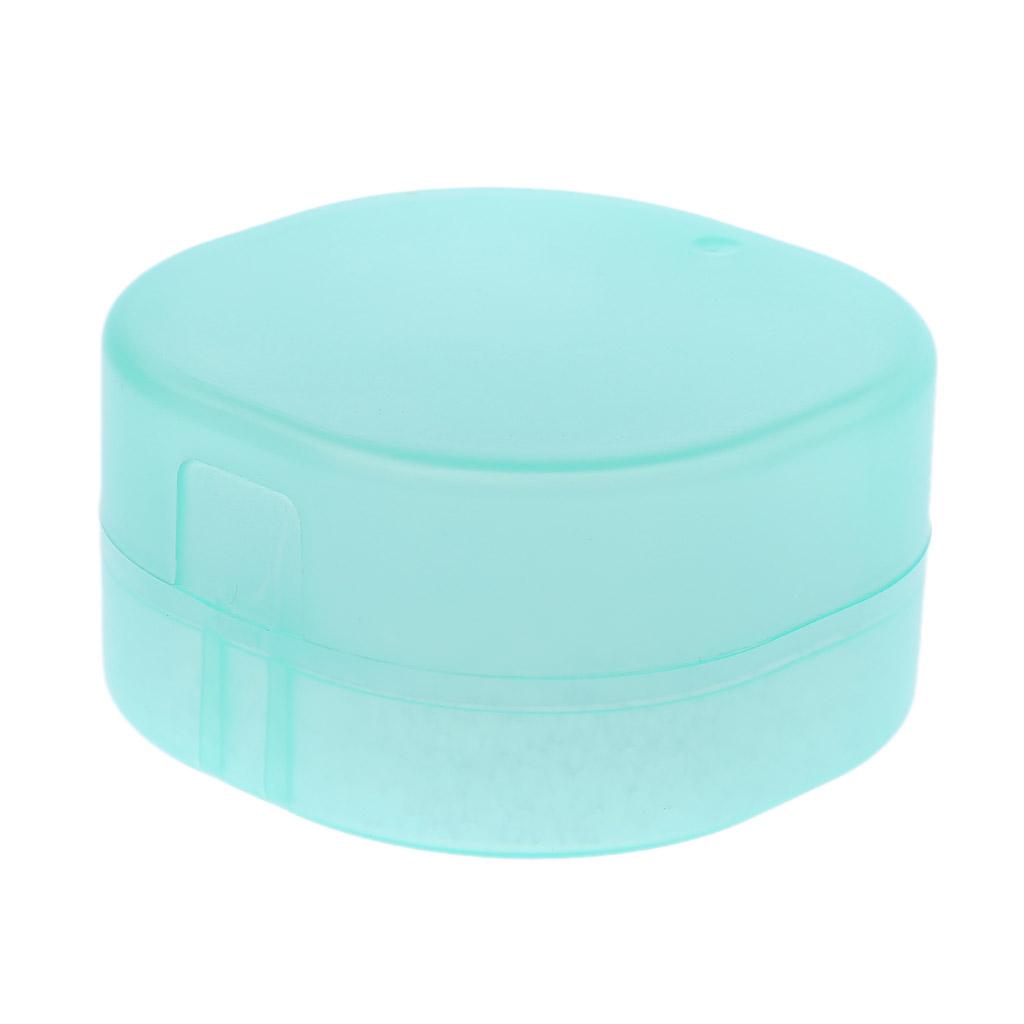 Plastic Soap Box Sponge for Case Round Travel Box Sponge Soap Dishes for Case Leak Resistant Holder Home Kitchen Bathroo