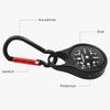 Mini Survival Compass with Carabiner Portable Quick Hanging Compass Lightweight Portable Keychain Compass for Outdoor Emergency