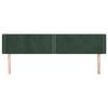 VidaXL Headboard with Ears Dark Green 203x16x78-88 Cm Velvet3118697