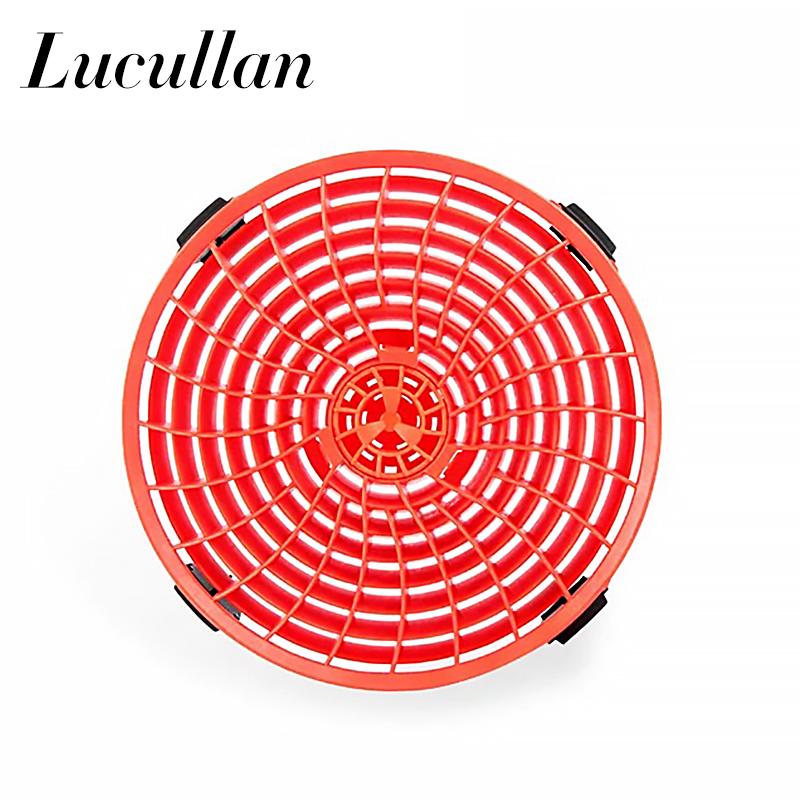 

Lucullan Dirt Grit Lock Car Wash Bucket Insert With Flexible Rubber Tabs Self-adjusting Locking System 1 Red Grit Lock