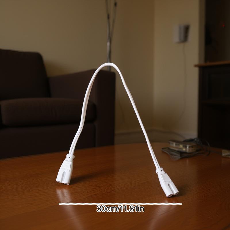 Tube T5 US /EU Plug Switch Cable 1.2m Power Adapter 110V 220V 230V Lighting Accessory 30cm Connection Wire For LED Lamp