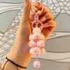 Cute Pig & Panda Cartoon Stacking Toy Pendant - Creative Couple Keychain Bag Accessory