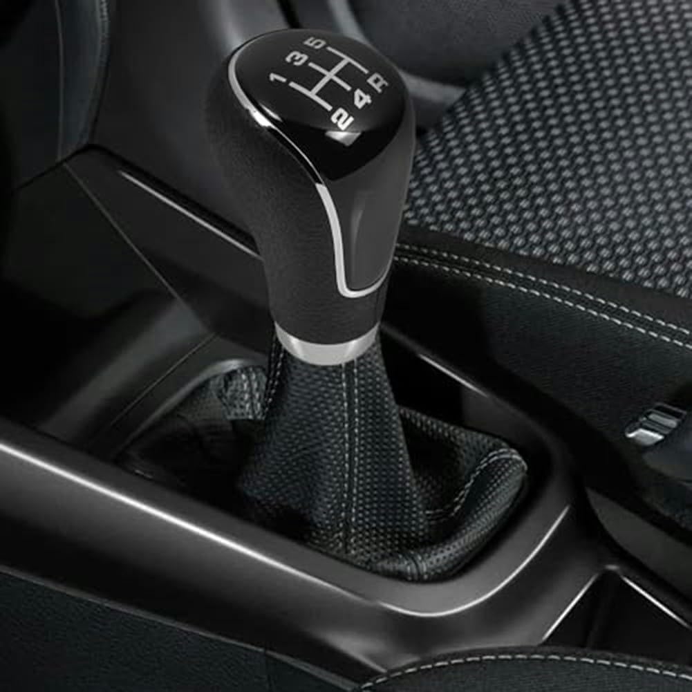 5 Speed Gear Shift Knob, Leather Gear Shift Knob for Mazda 2 3 6 2006-2012