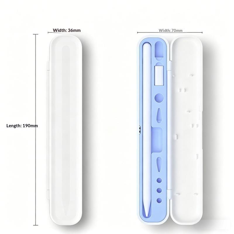 ABS Silicone Pencil Nib Protective Storage Case Lightweight Dustproof Holder for Digital Stylus Pen Office Stationery