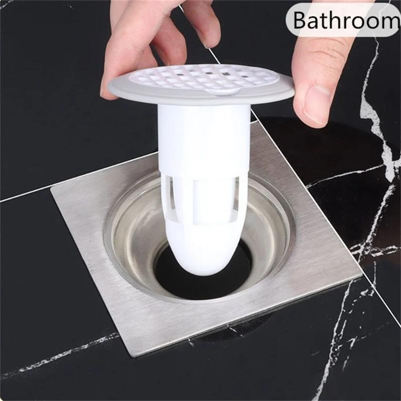 1-10PCSBath Shower Floor Drain StrainerCover Plug Trap Silicone Anti-odor Sink Bathroom Water Filter Insect Prevention Deodorant