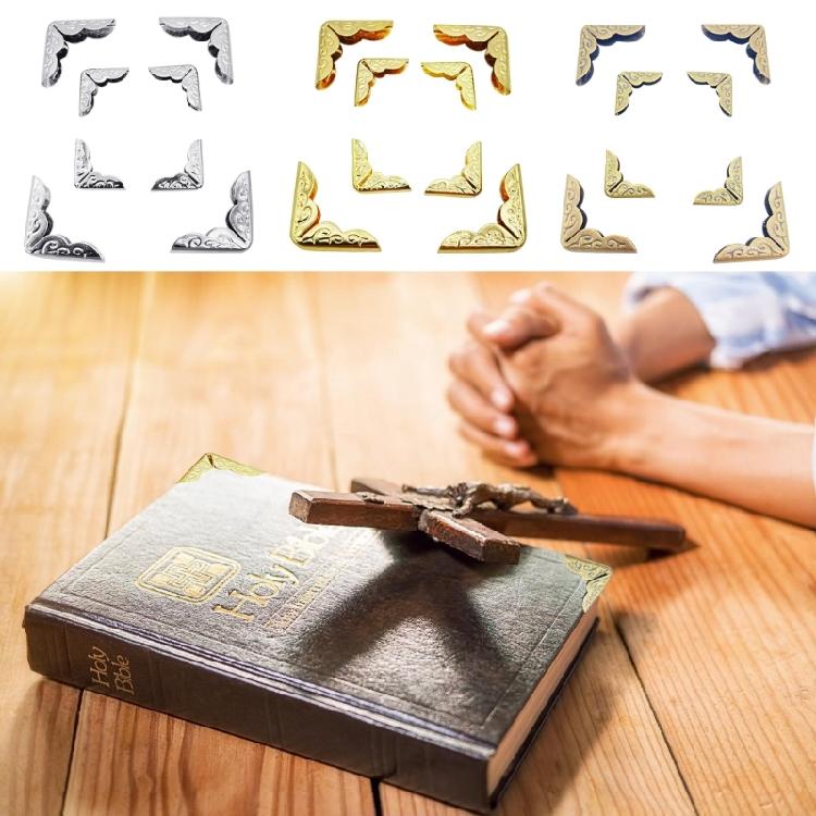 100 ks rohů pro album Starožitné chrániče rohů alba Pro svatební fotoalba Deníky Scrapbooky