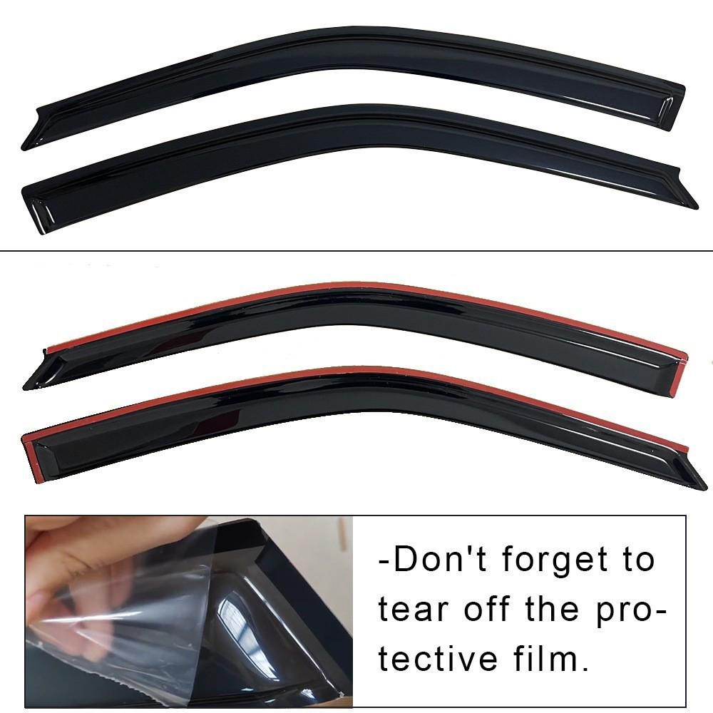 Weather Shields for RENAULT TRAFIC 2001-2014: Side Window Deflectors, Thickened for Rain Protection