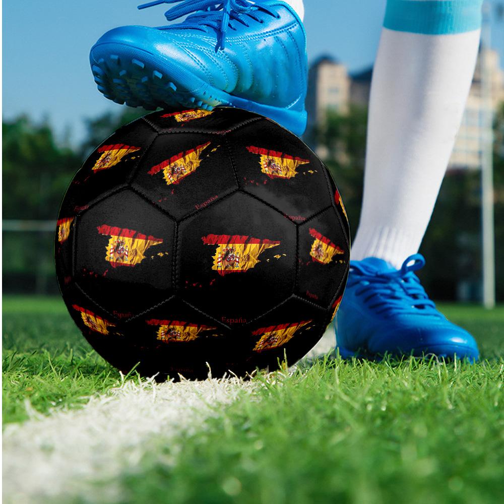 Spain Theme soccer ball Size 5 Soccer Ball Soft Touch Professional Training Football for Outdoor Sports