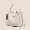 Bucket Bag 2025 New Women's Bag Autumn Winter Fashion Versatile Woven Handbag Large Capacity Single Shoulder Crossbody Bag