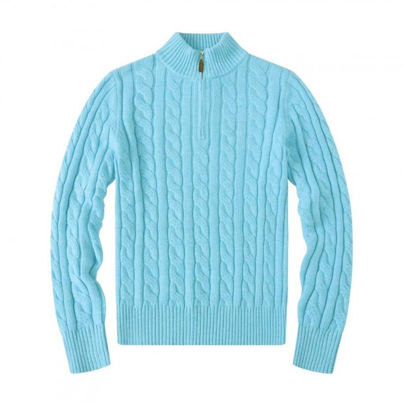 Herren Langarm-Poloshirts und Pullover für Herbst und Winter sind warm und bequem. Casual und trendige Pool-Shirts mit halbem Reißverschluss und Stehkragen