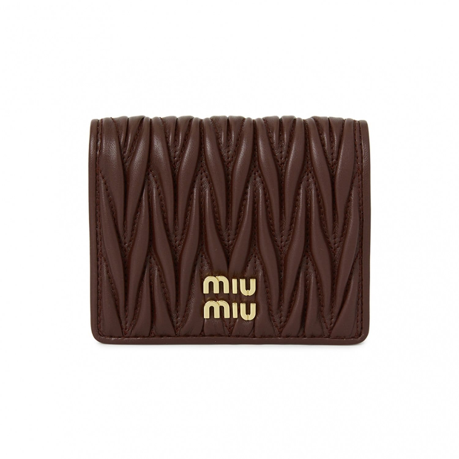 [Miu Miu] Matelassé Women`s Bi-fold Wallet