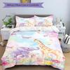 Safari Dreams Pastels Print 3Pcs Bedding Setduvet Cover With 2 Bedropillowcase Home Birthday Gift